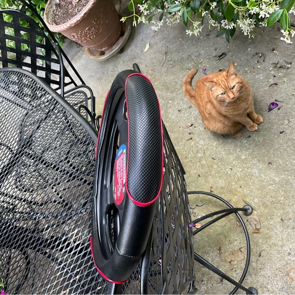 🏎️AutoCraft Red Racing Style Steering Wheel Cover! - Picture 4 of 16